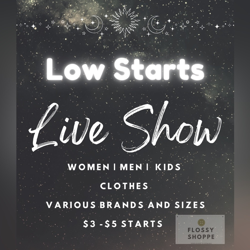 LIVE NOW! Come over, Great Deals! *Like this listing to be notified